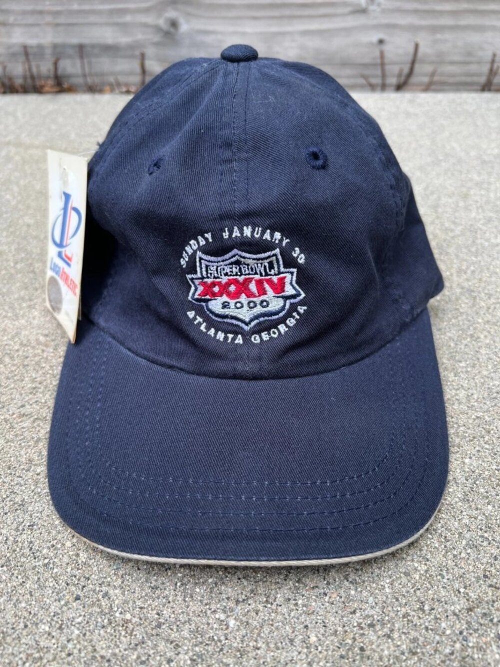 VTG 200 LOGO ATHLETIC Super Bowl XXXIV Atlanta Georgia NFL Hat Treasure Island